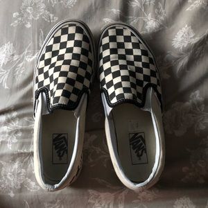 barely worn checkerboard VANS